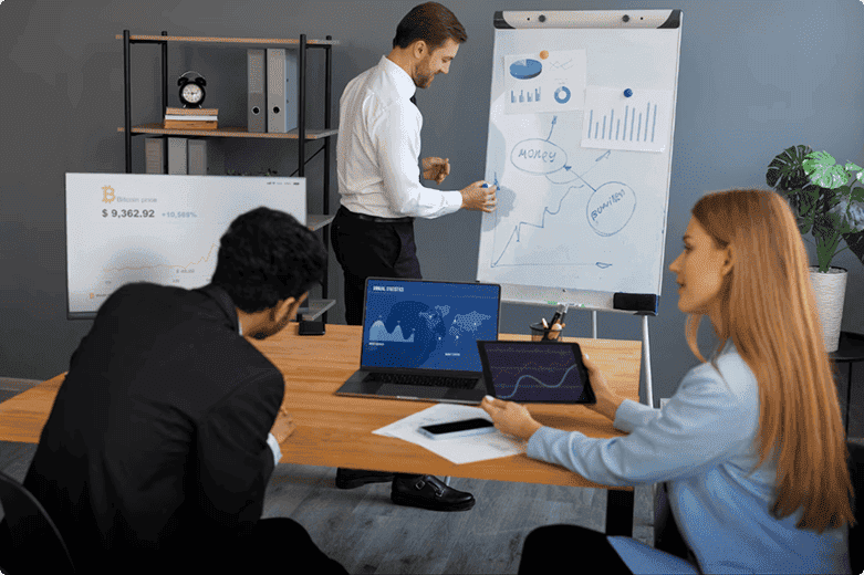 Business strategy meeting