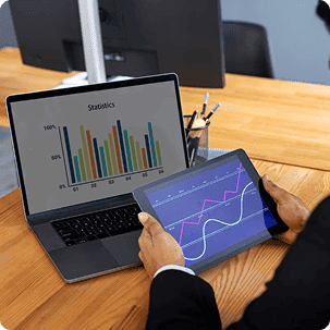 Performance tracking and SEO analytics dashboard illustration