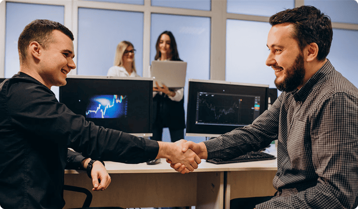 Intelligent data processing and insights visualization graphic for enterprise analytics