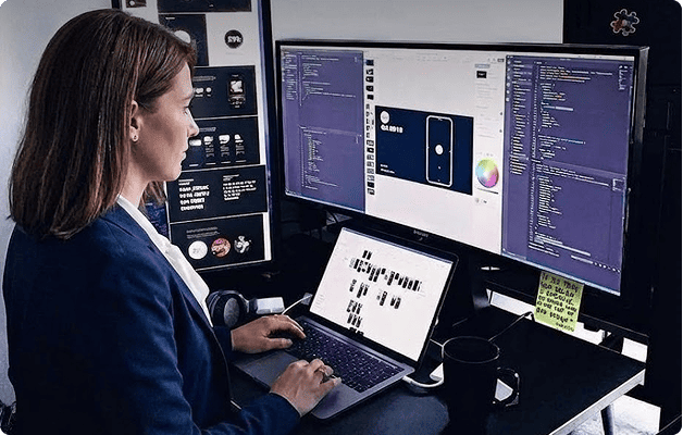 Team collaborating quickly on project with rapid development and delivery focus