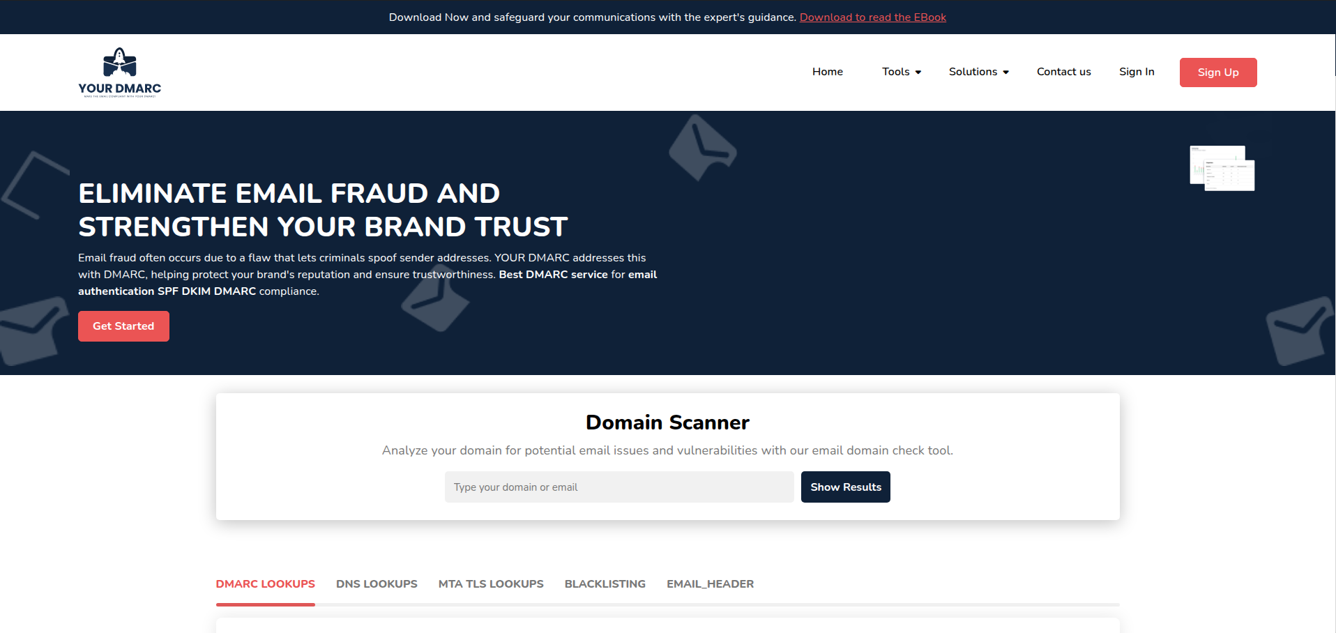 YourDMARC Dashboard Preview