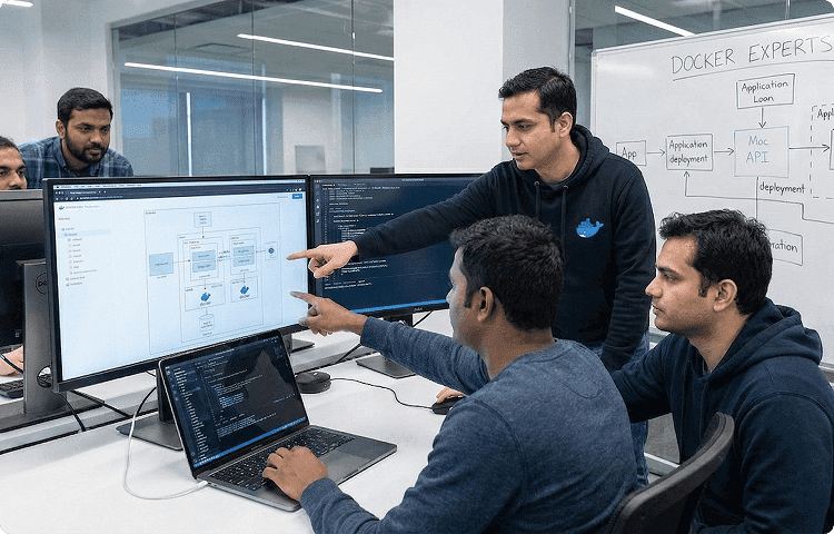 Hire Docker Experts illustration