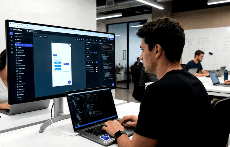 Hire Flutter Developers illustration