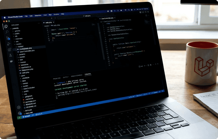 Hire Laravel Developers illustration